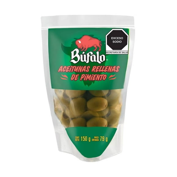 Aceitunas Búfalo rellenas de pimiento 150 g