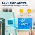 thumbnail image 3 of SPECSTAR 9 in 1 Multifunctional Stand Mixer with Fermentation, 6 Speed 7.5 Quart Kitchen Electric Food Mixer with Timer, Meat Grinder, Juice Blender, Vegetable Slicer, Pasta and Cookie Maker, Blue, 3 of 9
