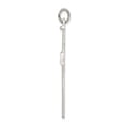 thumbnail image 2 of Sterling Silver Antiqued Nail Cross Pendant Charm, 2 of 4