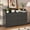 Black, variant on 6 Drawer Dresser, Wide Wood Chest of Drawers with Power Outlet Fluted Panel, Bedroom, Living Room