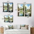 thumbnail image 4 of Designart "Tennis Court Country Clubs painting II" Country Clubs Wall Art Set Of 2 - Green Architecture Canvas Set For Living Room Decor, 4 of 7