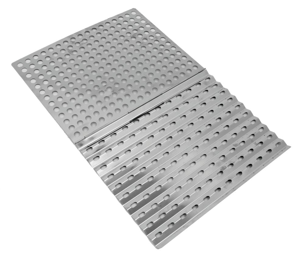 EXPERT GRILL STAINLESS STEEL DUAL-SIDED GRILL SHEET, STAINLESS STEEL DUAL-SIDED GRILL SHEET
