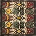 thumbnail image 6 of SAFAVIEH Ikat Anderson Southwestern Wool Area Rug, Cream/Brown, 5' x 8', 6 of 10