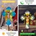 thumbnail image 3 of Luz Solar de Cruz para Jardín con Alas de Ángel Hokfirm, 3 of 7