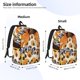 thumbnail image 2 of Disketp Fall Farmhouse Pumpkins print Canvas Backpack Lightweight Travel Daypack Student Rucksack Laptop Backpack-Small, 2 of 5