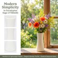thumbnail image 2 of Unique Bargains Modern Geometric Minimalist Centerpiece Flower Vase White 3.5"x3.5"x8.3", 2 of 7