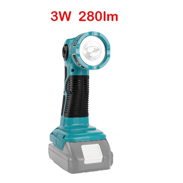 Linterna LED Inalámbrica de 3w 280lm 18V Luz de Trabajo Linterna para Lámpara LED Ma*kita sin Batería USB Foco de Iluminación de Emergencia para Exteriores