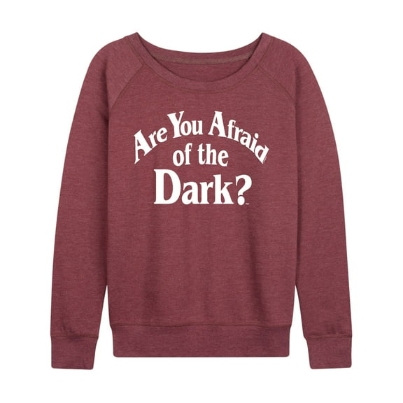 Are You Afraid Of The Dark? - Afraid Logo - Women's Lightweight French Terry Long Sleeve Shirt