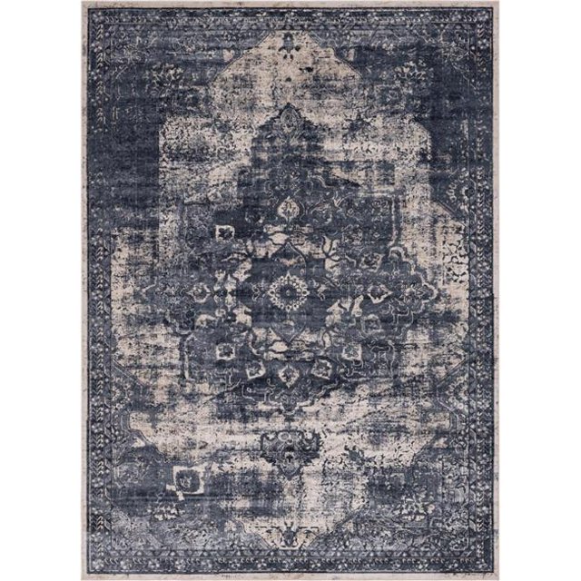 Unique Loom 3146794 Tapis Rectangulaire Roosevelt de 9 x 12 Pi; Gris