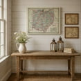 thumbnail image 5 of Ohio 1855 Vintage Map 11x14 Unframed Print–Antique Cartography Poster Reproduction w/Counties Railroads Rivers Towns Historical Wall Art Rustic Buckeye State Décor Home Office Library Classroom Study, 5 of 6