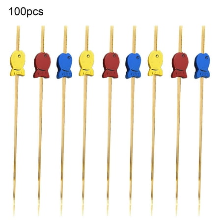 

Zhiyuan 100Pcs/Bag Bamboo Picks Eco-friendly Anti-deform Bamboo Cocktail Picks for Bar