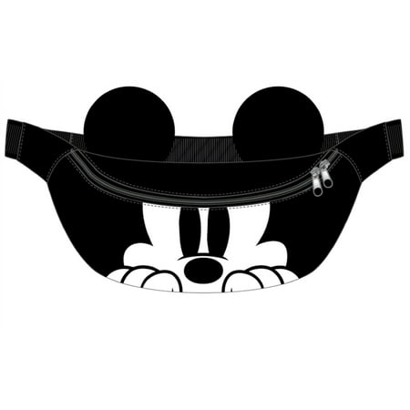 Disney Belly Waist Bag Mickey Peeking Black