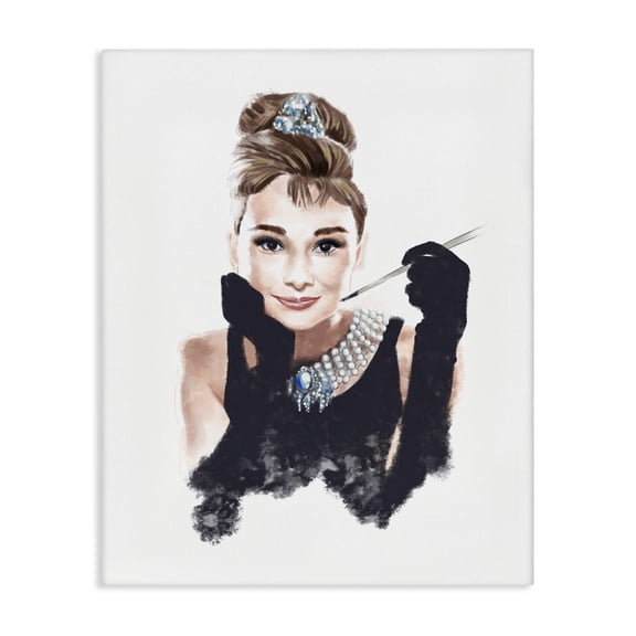 Stupell Industries Art Deco Fashion Model Figure Canvas Art, 24 x 30, by Ziwei Li