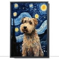 thumbnail image 2 of Barbado Da Terceira Dog Canvas Wall Art - Starry Night Van Gogh Dog Canvas Print Dog Sayings Painting Home Office Wall Decor Framed Dog Lover Gift, 2 of 6