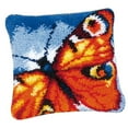 thumbnail image 3 of veasfak Butterfly Latch Hook Handmade Pillowcase Cushion Cover DIY Needle Crafts, 3 of 9