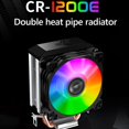 thumbnail image 1 of Enfriador de CPU JShteea CR1200E 2 Heat Pipe RGB 3Pin Ventiladores de Refrigeración, 1 of 8