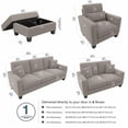 thumbnail image 6 of Stockton Living Room Sofa and Loveseat Set with Chair & Ottoman in Beige Fabric, 6 of 7