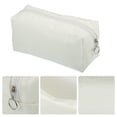 thumbnail image 4 of Unique Bargains 1 Pcs Portable Makeup Bag Toiletry Bag Cosmetic Organizer for Travel Storage Bag Polyethylene White, 4 of 7