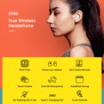 thumbnail image 3 of Auriculares Auriculares Lenovo XT90 TWS Bluetooth 5.0 Auriculares inalámbricos verdaderos Control táctil Auriculares deportivos a prueba de sudor Auriculares internos con micrófono Estu Lenovo Auriculares, 3 of 5