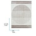 thumbnail image 4 of Livabliss Washable Rugs for Living Room, 2x3 Fossay Shag Global Light Beige Area Rug, Bedroom Dining Room Home Decor Stain Resistant Carpet (2' x 2'11"), 4 of 7