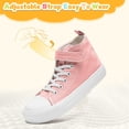 thumbnail image 3 of Toddler Shoes for Girls Boys High Top Kids Canvas Sneakers Adjustable Strap Casual Shoes Comfy Fashion Running Walking Classic Sneaker Indoor Outdoor, 3 of 6