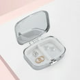 thumbnail image 6 of Unique Bargains 1 Pc Pill Case 2 Grid Rectangular Pill Box Beige, 6 of 6