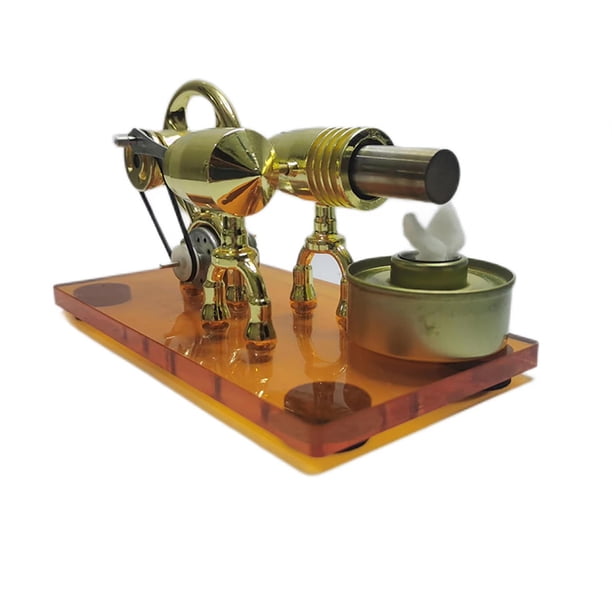 Vogacara Motor modelo Retro Metal DIY manualidades juguete física ciencia Motor de escritorio Experimental juguetes educativos interactivos regalo Juguetes Educativos Vogacara FN010940-00B