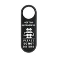 thumbnail image 1 of Double Sided Door Sign Hanging Reminder Signs Meeting in Progress Please Do Not Disturb Door Hanger for Hotel Office Meeting, 1 of 4