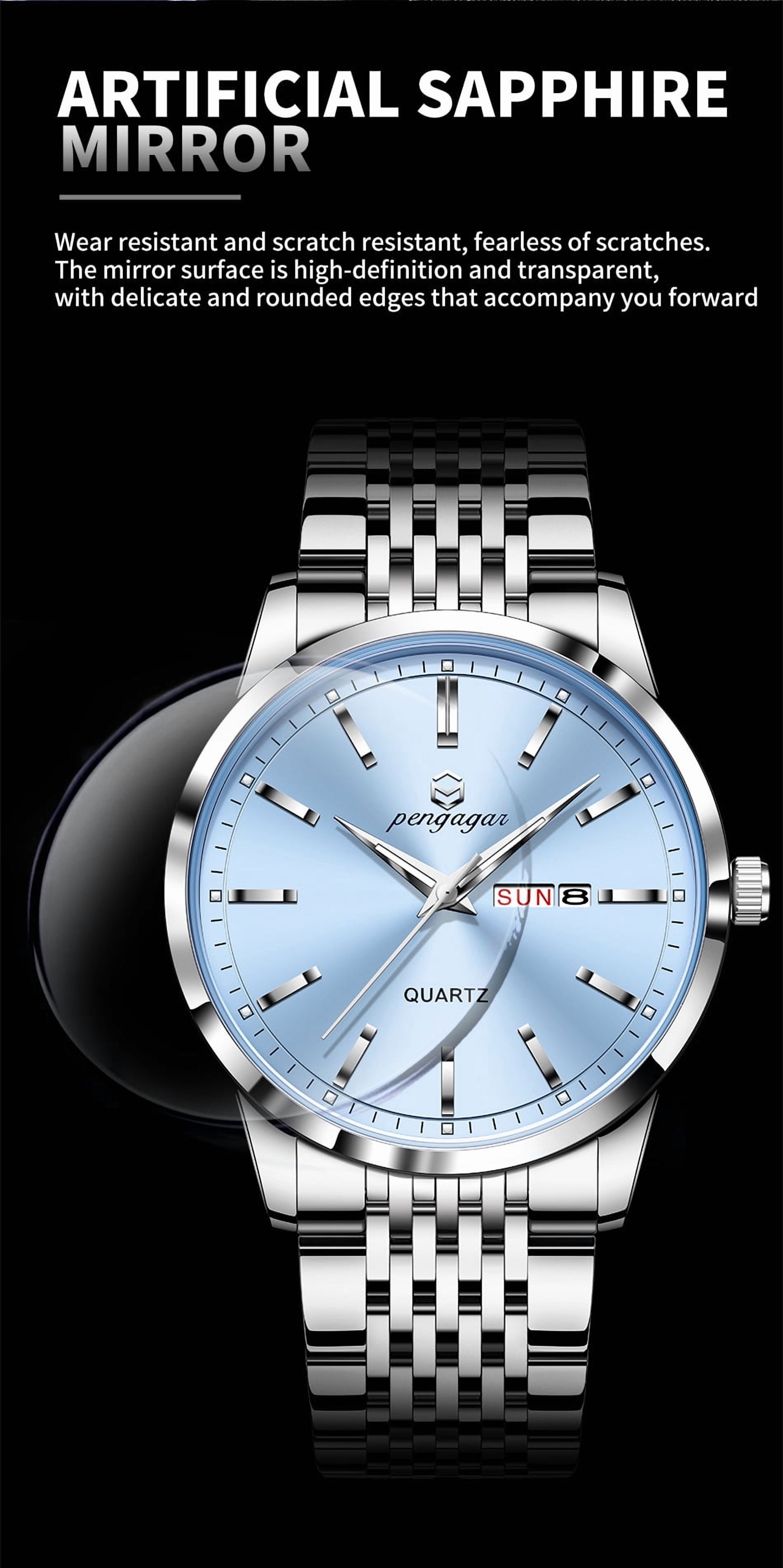 New Ultra-Thin Waterproof Quartz Watch for Men - Luminous, Business & Premium Style