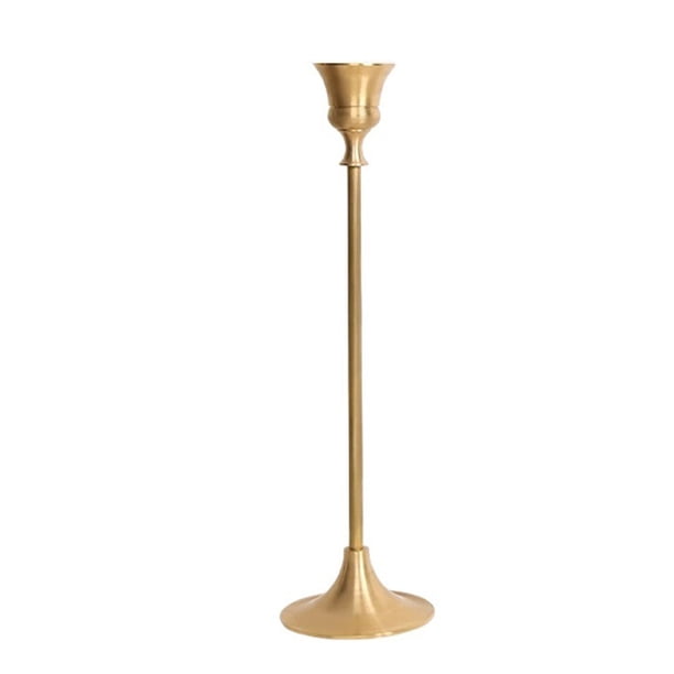 Portavelas vintage de metal dorado, base for velas aromáticas, soporte decorativo for cenas a la luz de las velas