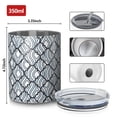 thumbnail image 4 of 12oz Coffee Tumblers Blue and White Intricate Pattern Stainless Steel Vacuum Insulated Travel Tumbler Coffee Cups Mug with Lid and Straw with Cleaning Brush for Cold & Hot Drinks, 4 of 5