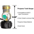 thumbnail image 2 of Propane Tank Level Indicator Leak Detector Barometer Universal For Rv Motorhome, Cylinder, Bbq Gas Grill, Heater And Other Equipment - 1pc, 2 of 5