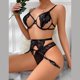 thumbnail image 4 of Gibobby Sujetador De Encaje Para Mujer Camisón de encaje para mujer, lencería sexy de encaje para novia(Negro, M), 4 of 5