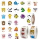 thumbnail image 2 of Lindos diseños de animales, pegatinas de unicornio de acuarela para decoración de aulas y premios para maestros, 1800 piezas en 36 diseños en rollos fáciles de distribuir con línea perforada,, 2 of 6