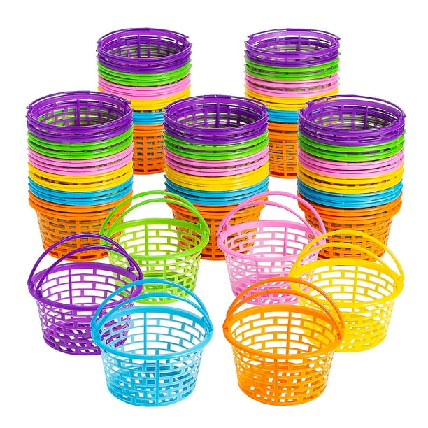 Bulk Plastic Easter Baskets 72Ct Party Supplies 72 Pieces Walmart