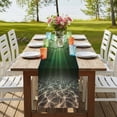 thumbnail image 4 of Table Runners 90 Inches Long Dress Scarves, Dark Green Ocean Waves Farmhouse Coffee/Dining/Kitchen Table Runner for Living Room, Summer Beach Coastal Abstract 13x90 Inch, 4 of 9