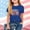 Dark Blue, variant on ITSAME Girls 4th of July T-Shirts Patriotic Crewneck Tops Independence Day Graphic Tees White Size 3-4
