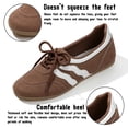 thumbnail image 5 of BERANMEY Non-Slip Fashion Sneakers for Women Cozy Lace-Up Color Block Casual Shoes Memory Foam Insole Trendy Womens Footwear Comfortable Casual Womens Sneakers Stylish Shoes Women Breathable Footwear, 5 of 9