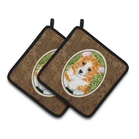 

Carolines Treasures SS8710PTHD Corgi Pair of Pot Holders 7.5HX7.5W multicolor