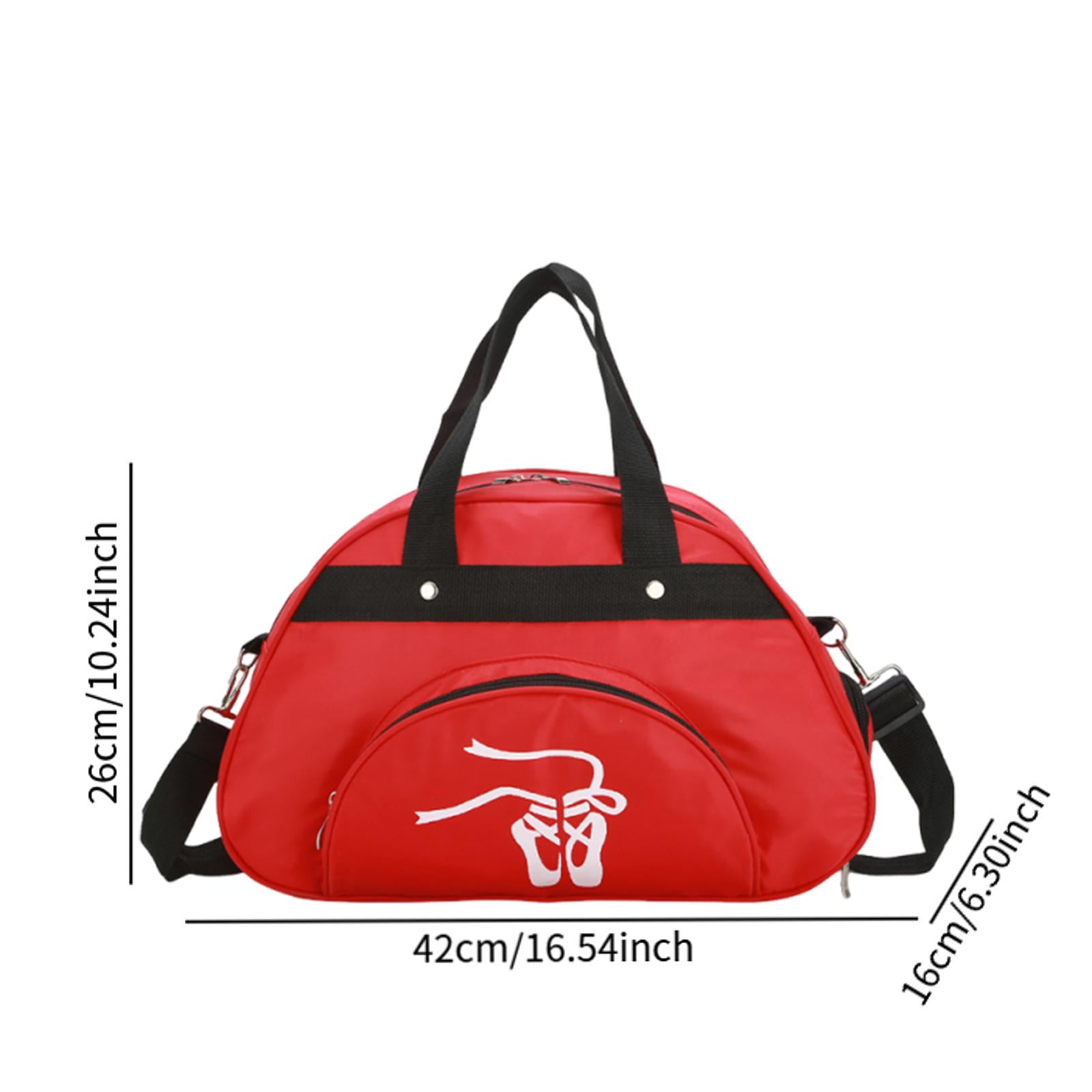 Dance Bag Garment Duffle Adjustable Strap Spacious Nylon for Women Girls Ballet School Workout