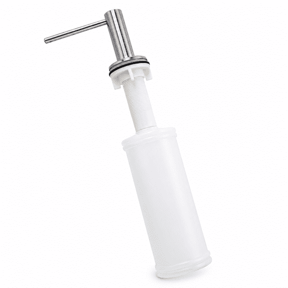 RAIRSKY 350Ml Soap Dispenser Kitchen Sink Silver Hand Pump Washing Up Abs Bottle
