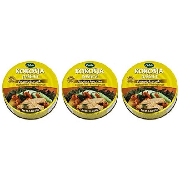 Cekin Chicken Pate Kokosja Pasteta Pack of 3