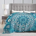 thumbnail image 6 of Sherpa Fleece Throw Blanket, Geometric Patterns Soft Warmer Throw Blankets for All Season, Lightweight Thermal Flannel Blanket Suit for Couch, Home Bed 50" X 40", 6 of 6