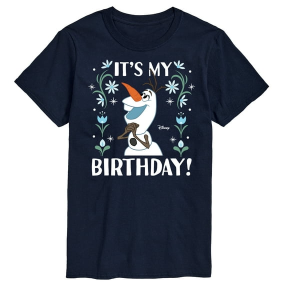 Disney Frozen - Olaf It's My Birthday - Men's Short Sleeve Graphic T-Shirt