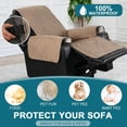 thumbnail image 6 of 100% Waterproof & Non-Slip Power Lift Recliner Cover Slipcover for Power Lift Recliner Chairs for Elderly,Kids,Dog (22", Khaki), 6 of 6