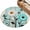 Blue White Teal, variant on Round Rugs 6Ft, Turquoise Daisy Farmhouse Round Area Rug Washable Indoor Throw Carpet, Country Teal Floral Soft Non Slip Circle Rug for Office Cabinet Home Decor Aesthetic