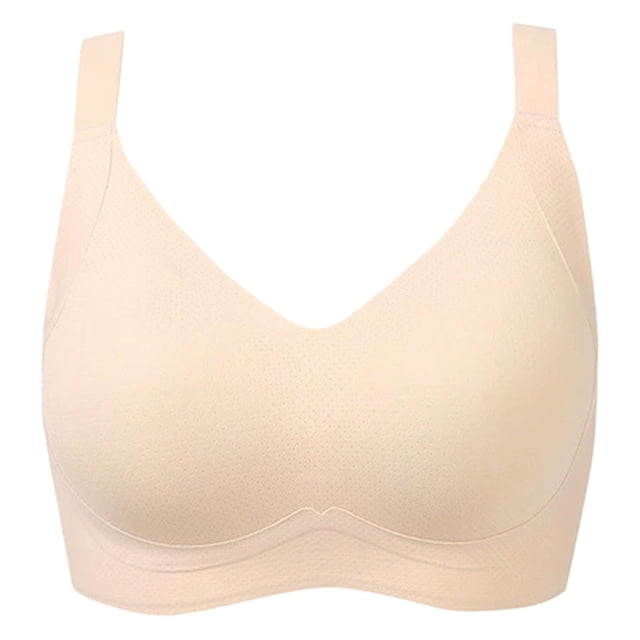 Sujetador sin aros de tallas grandes - Nylon spandex fino y transpirable - Elevación cómoda, sin caídas - Tallas 34-44 EU - M-XXXXL