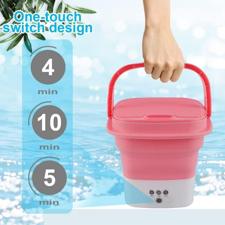 SunshineFace Folding Washing Machine, Portable Mini Washer with