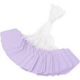 thumbnail image 1 of joycraft 200PCS Blank Tags with String, 45 x 35mm Kraft Paper Hang Tags, Purple Clothing Labels, Product Labels, Writable Marking Tags with String Attached for Jewelry, DIY, Gift Tags, 1 of 14