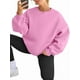 thumbnail image 3 of Sudadera con Capucha de Gran Tamaño para Mujer, Suéteres de Larga con Cuello Redondo de , Conjuntos Cómodos de Moda de Otoño. Rosa XL, 3 of 9